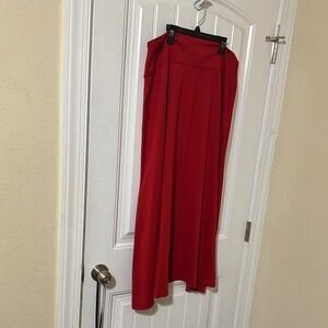 Ashley Stewart Vibrant Red Skirt